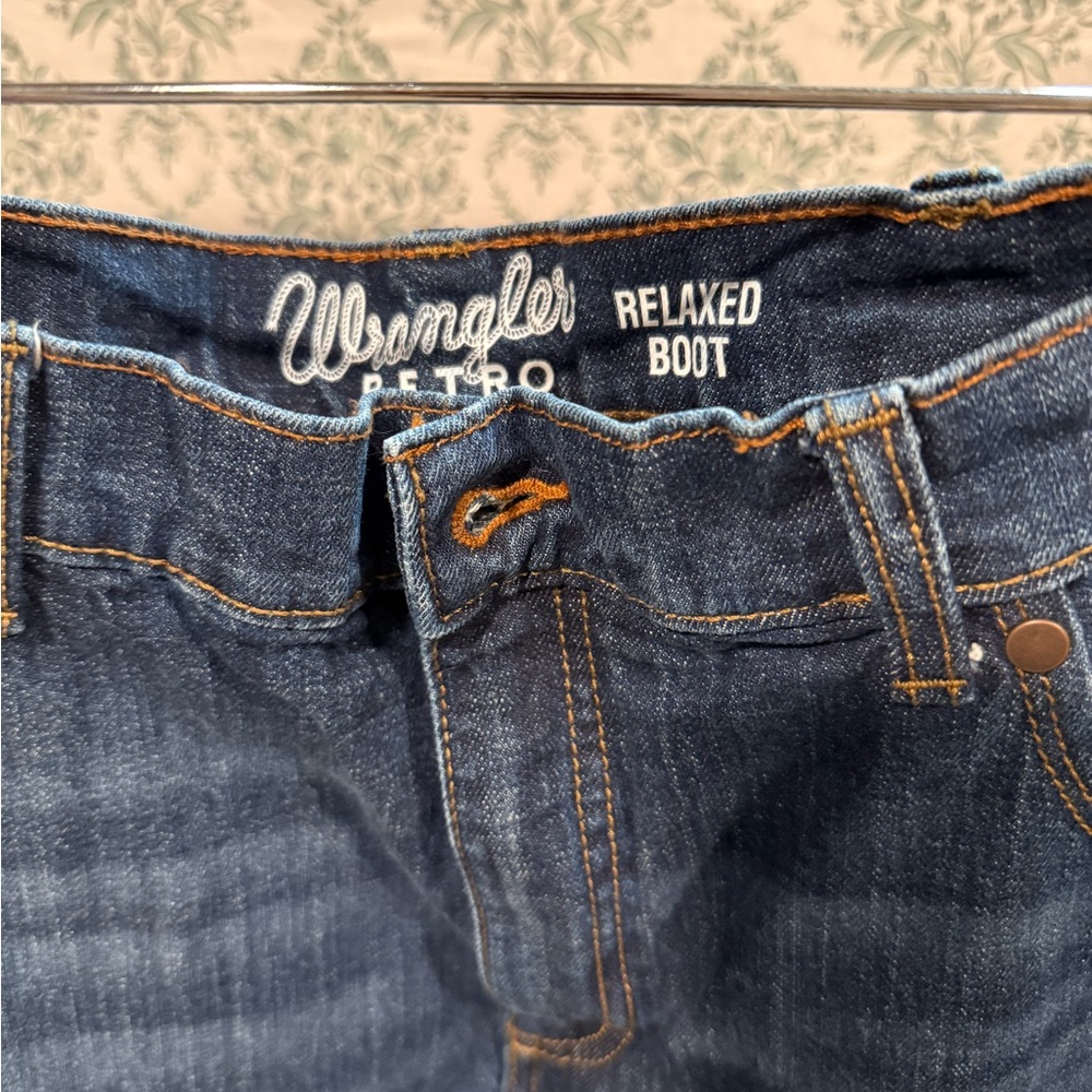 Men’s Wrangler Retro Blue Denim Jeans 36 x 30